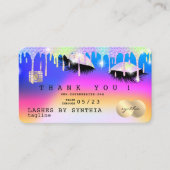 Holograph Unicorn Modern Creditcard Visitekaartje (Voorkant)