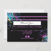 Holograph UnicornTHNK YOU Credit Kaart add logo (Achterkant)