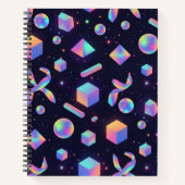 Holographic 3D Space Aesthetic Journal Notitieboek (Voorkant)