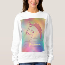 Holographic 3D Unicorn Custom Name