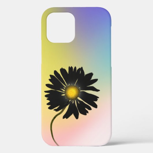 Holographic Abstract en Black Daisy Case-Mate iPhone Case (Achterkant)