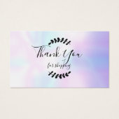 Holographic Bedankt voor de Kaart voor winkelkorti (Voorkant)