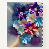 Holographic Bloom Sparkle Notebook Notitieboek (Achterkant)