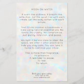 Holographic Boho Arch Celestial Crescent Moon Flyer (Achterkant)