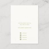 Holographic Bokeh Earring Display Visitekaartje (Achterkant)