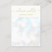 Holographic Bokeh Earring Display Visitekaartje (Voorkant)