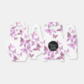 Holographic Butterflies roze Sweet Sixteen Bedankdoosjes (Uitgevouwen)