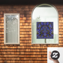 Holographic Butterfly Wings Fractal Suncatcher Raamsticker