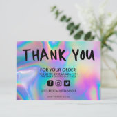 Holographic Color Shift Hartelijk dank voor het me (Staand voorkant)