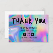 Holographic Color Shift Hartelijk dank voor het me (Voorkant / Achterkant)