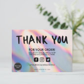 Holographic Color Shift Hartelijk dank voor het me (Staand voorkant)