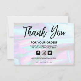 Holographic Color Shift Hartelijk dank voor het me