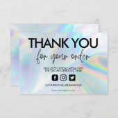 Holographic Color Shift Hartelijk dank voor het me (Voorkant / Achterkant)