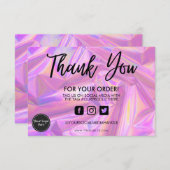 Holographic Color Shift Hartelijk dank voor het me (Voorkant / Achterkant)