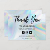 Holographic Color Shift Hartelijk dank voor het me (Voorkant / Achterkant)