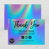 Holographic Color Shift Hartelijk dank voor het me (Voorkant / Achterkant)