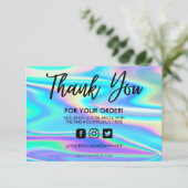 Holographic Color Shift Hartelijk dank voor het me (Staand voorkant)