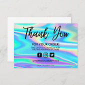 Holographic Color Shift Hartelijk dank voor het me (Voorkant / Achterkant)