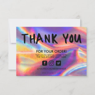 Holographic Color Shift Hartelijk dank voor het me