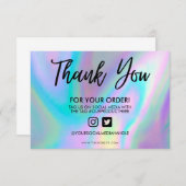 Holographic Color Shift Hartelijk dank voor het me (Voorkant / Achterkant)