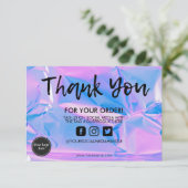 Holographic Color Shift Hartelijk dank voor het me (Staand voorkant)