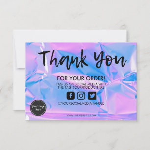 Holographic Color Shift Hartelijk dank voor het me