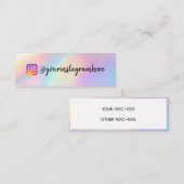 Holographic Color Shift Mini Visitekaartje (Voorkant / Achterkant)