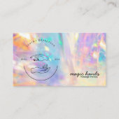 Holographic Crystal Massage Therapist Esoteric Visitekaartje (Voorkant)