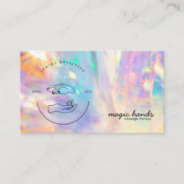 Holographic Crystal Massage Therapist Esoteric Visitekaartje