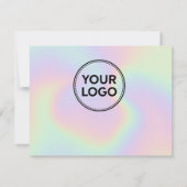 Holographic Custom Logo Package Insert & Customer Bedankkaart (Achterkant)