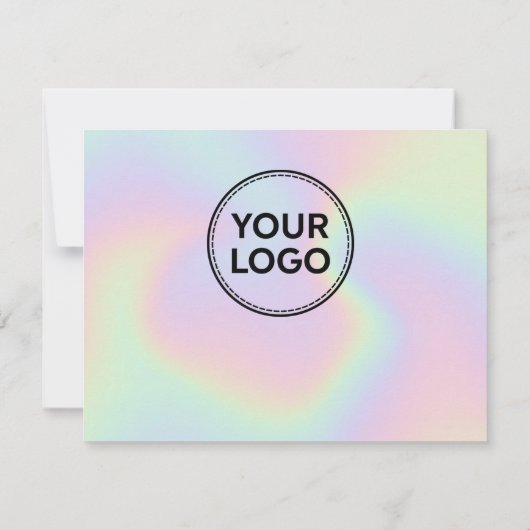 Holographic Custom Logo Package Insert & Customer Bedankkaart (Achterkant)