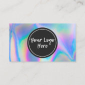 Holographic Dankuwel Visitekaartje Trendy Salon (Achterkant)