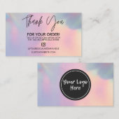 Holographic Dankuwel Visitekaartje Trendy Salon (Voorkant / Achterkant)