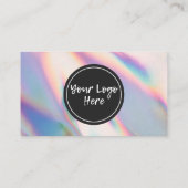 Holographic Dankuwel Visitekaartje Trendy Salon (Achterkant)