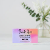 Holographic Dankuwel Visitekaartje Trendy Salon (Staand voorkant)