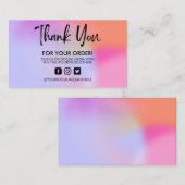 Holographic Dankuwel Visitekaartje Trendy Salon (Voorkant / Achterkant)