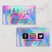 Holographic Drip Hartelijk dank voor de rendy Salo Visitekaartje (Voorkant / Achterkant)