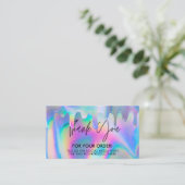 Holographic Drip Hartelijk dank voor de rendy Salo Visitekaartje (Staand voorkant)
