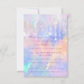Holographic Drivers Unicorn Party Baby shower Kaart (Voorkant)