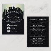 Holographic Drives Soap Fragrance Ingredients Visitekaartje (Voorkant / Achterkant)