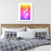 Holographic Energy Dancer Canvas Afdruk (Insitu (Slaapkamer))