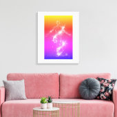 Holographic Energy Dancer Canvas Afdruk (Insitu (Woonkamer))