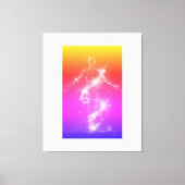 Holographic Energy Dancer Canvas Afdruk (Voorkant)