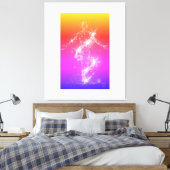 Holographic Energy Dancer Canvas Afdruk (Insitu (Slaapkamer))