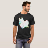 Holographic Fat Corgi Magnet T-shirt (Voorkant volledig)