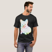 Holographic Fat Corgi Magnet T-shirt (Voorkant volledig)