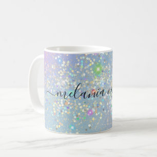 Holographic Glam Glitter Elegant Sparkles Girly Koffiemok
