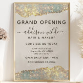 Holographic Glam Glitter Salon Business Flyer