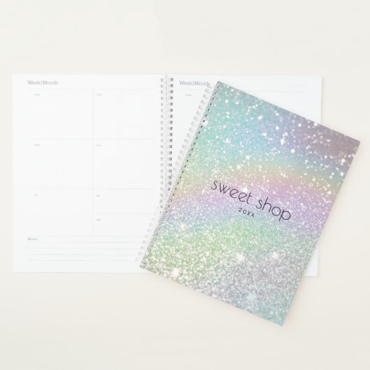 Holographic Glitter Appointment Book Planner (Display)