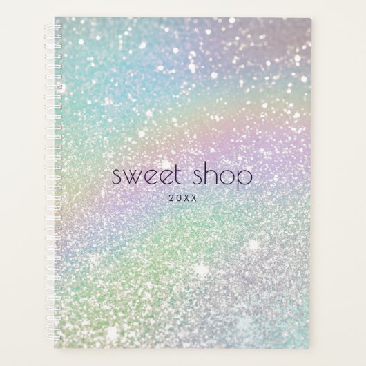 Holographic Glitter Appointment Book Planner (Voorkant)